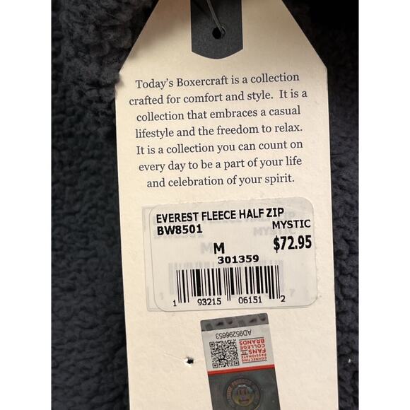 Western Illinois Sherpa Pullover Womens Medium Gray 1/4 zip Boxercraft Pocket - Picture 6 of 11